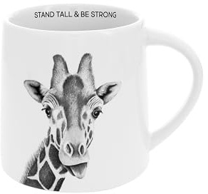 Pavilion Gift Company - Stand Tall & Be Strong - Giraffe - 17 Oz Coffee Mug Tea Cup Zoo Wild Life