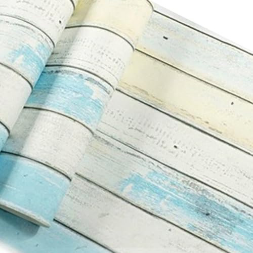 UTTASU Papier peint PVC imitation bois application flexible 0 53 x 9 5 m pour n'importe quel style de pièce (D)