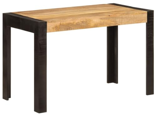 Xichuzi Esstisch 120x60x76 cm Massivholz Mango, Esszimmertisch, Baumkantentisch, Dining Tables, Esszimmermöbel, Küchentisch - 356291