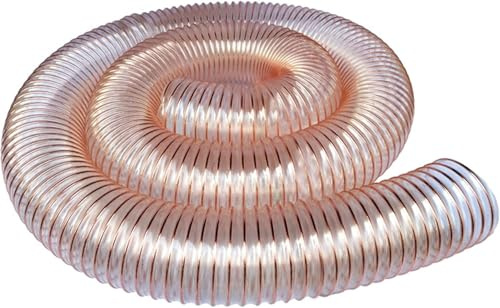 Abluftschlauch Lüftungsschlauch Trockner Schlauch Transparenter Staubsammlerschlauch Für Holzbearbeitung, Schleifmaschine Und Gehrungssäge, Schlauch Für Grow Tent/Wäschetrockner/ (120mm)
