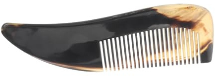 Gogogmee Kamm Aus Horn Mit Griff Feinzahnkamm Für Haare Handgefertigter Massagekamm Zur Kopfhautpflege Stylingkamm Für Männer Und Frauen Robust Und Langlebig