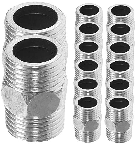 SHINEOFI 10Pezzi Connettore Flessibile da Acciaio Inossidabile per Tubo Acqua Raccordi Resistenti per Irrigazione Lavaggio Auto e Riscaldamento Acqua
