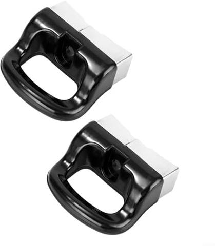 EasyByMall Par de manijas de metal para ollas con tornillos, opción de repuesto fiable para ollas a presión