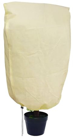 Pflanzenschutz Winter 120 x 180 cm,Winterschutz Pflanzen Außen,Frostschutz | mit Reißverschluss Zugband