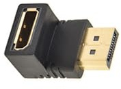 CAZSTYK Adaptador Displayport macho a hembra, diseño en ángulo recto con chapado en oro para espacios pequeños y conectores Displayport de fácil conexión, ahorro de espacio