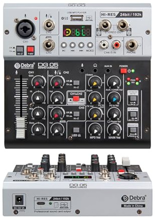 Carte son d'interface DG05 24 bits 192k avec surveillance, qualité studio, 5.0 BT for PC, enregistrement en direct de guitare électrique, chant,Ultra-précis