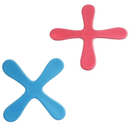 Milisten 2piezas Juguetes Boomerang De Espuma De Seguros y Suaves para Exteriores Interiores para Niño Niña Colores Rojo y Azul