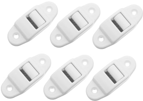 DIYEAH 6piezas Riel para Persianas Venecianas de Guía de Correa de Plástico Ligero Accesorios de Correa para Persianas Enrollables Cepillo Interno