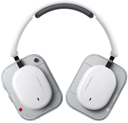Nothing Headphone (a) 2026 New, Adaptive Active Noise Cancelling Headphones, Wireless Over Ear Bluetooth 5.4 ANC Headset with LDAC Hi-Res, 5 HD Mics Ultra Bass via APP, 135 Hours Playtime, White