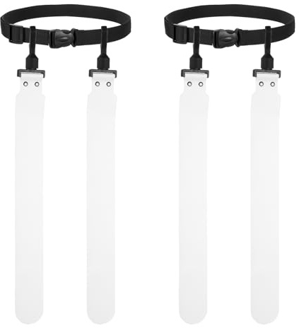 YELARXI Flag Football, Adjustable Flag Football Belts with 1 Belt and 2 Flags Easy Tear Away 2Pcs & White - Fitting For(Youth/Adults Players Training Equipment/Competition)