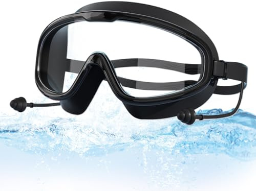 Generiska vuxna skyddsglasögon för simning, poolglasögon, anti-dimma, dykglasögon, anti-UV inget läckage, simglasögon, professionella vattensportglasögon för simmare