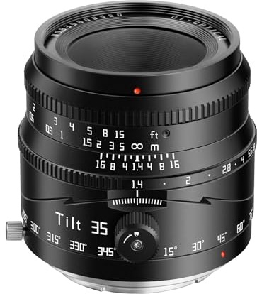 Camera replacement， Obiettivo MF Tilt 35mm f1.4, compatibile for Sony E A6400 A6500 ZV-E10 Nikon Z50 ZF ZFC Fujifilm XF Canon RF R50 R10 M43,For photography(RF)