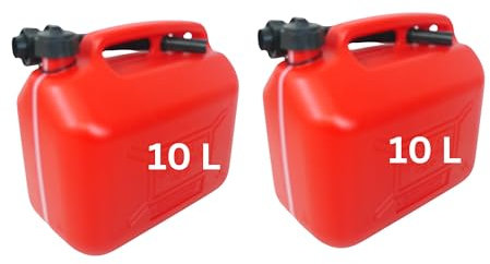 2x10 Liter Reserve Kanister Benzinkanister Kraftstoff-Kanister Benzin Öl Diesel