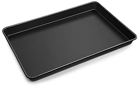 60 cm x 40 cm x 3 cm Moule à pâtisserie anti-adhésif rectangulaire Plaque de cuisson à pizza Plaque à gâteau Baking Tray, pour la fabrication de biscuits, biscuits, pain, etc.