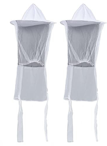 Imkerhut mit Schleier, 2er-Pack Imkermütze, Professioneller Imker-Schutzhut mit atmungsaktivem Mesh für Damen Herren Kinder, Outdoor Fishing Equipment Imkerei für Fischer Wanderer Camper