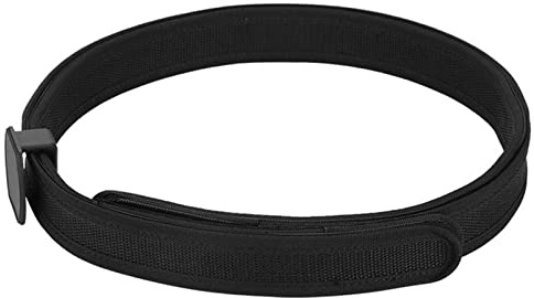 KIMISS Competición de Tácticas Al Aire Libre, Cinturón de Utilidad de Cintura de Tiro Especial de Velocidad Velcro Cinturón de Tiro Alto (Negro XL) (Negro-L)