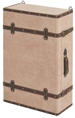 Wandregal Wandkoffer inkl Schubladen CASE-3 Vintage Beige