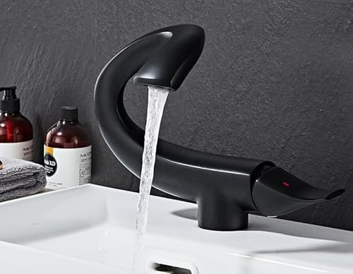 Graue Waschtischarmatur warmes und kaltes Handwaschbecken ohne Schlauch