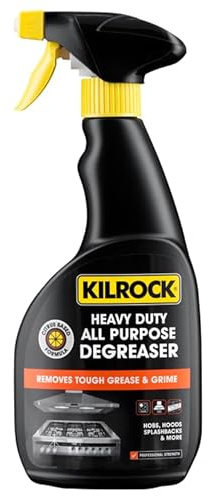 3x 500ml Heavy Duty All Purpose Degreaser Spray - Powerful Grease Stain Remover for Kitchen, Bathroom, Fabrics, Carpets, Plastics, Engines, and Machinery