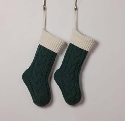 Weihnachtsstrümpfe, gestrickte Weihnachtsstrümpfe, gestrickter Weihnachts-Kamin-Hängestrumpf for Kinder, gestrickte Weihnachts-Hängestrümpfe for Familien-Weihnachtsdekorationen und Geschenke /261 (Co