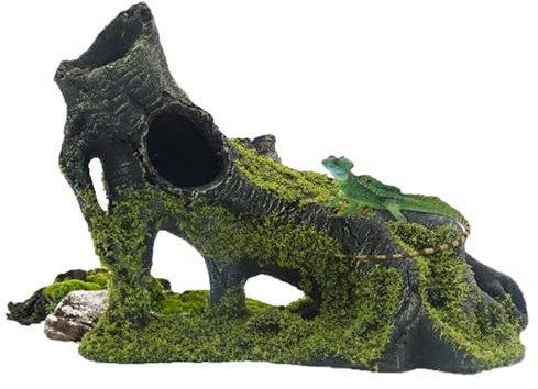 Bois flotté coulable pour Aquarium,Bois flotté pour Aquarium,d'arbre en Bois pour décoration de réservoir de Tortue, Tronc d'arbre - Branches en Bois de Reptile Massif, décor de Terrarium,