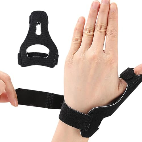 Fascia per pollice, supporto per pollice, morbida compressione del pollice, guida per pollice per mano destra o sinistra, manicotto regolabile per stabilizzazione del pollice, supporto per pollice per