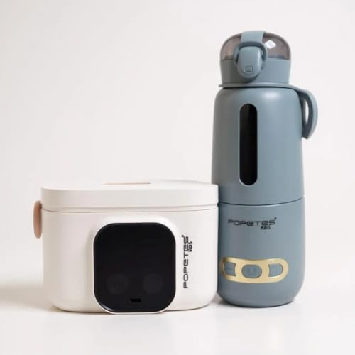 Popetes Kids - Kit de Calentamiento Portátil TRAVEL | Calienta Biberones y Alimentos Inalámbrico | Perfecto para Viajes y Salidas | Seguridad y Comodidad para tu Bebé (Azul)