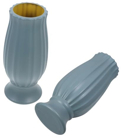 Vaso Tombale per Lapide 2 Pezzi in Pe Verde Chiaro per Fiori