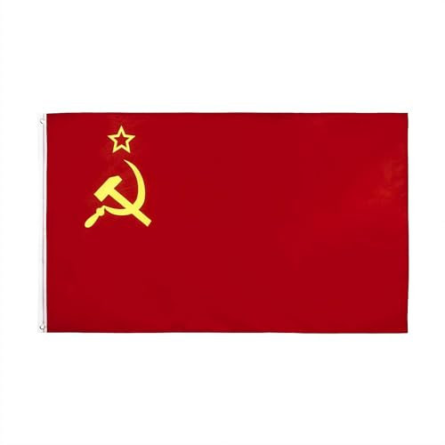 Flagge der Sowjetunion, lebendige Farben und lichtbeständig, Sichel- und Hammer-Design, Nationalflagge der Sozialistischen Republiken der UdSSR, Polyester, für patriotische UdSSR-Themen, Festivals