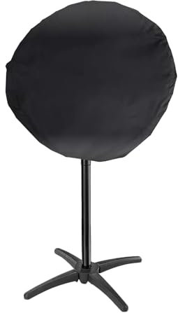Funda Barbacoa Exterior Impermeable Ø49x45cm, Cubierta Redonda con Cordón Ajustable para Barbacoa de Carbón, Resistente al Viento y UV, Compatible con Weber, Fundas Barbacoa Reforzada