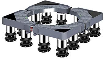 OWOHYG Base para Lavadora, Base Multifuncional, Ajustable, para Secadora, refrigerador, Largo/Ancho de 40-65 cm, para macetas Exteriores, bandejas para Evitar rayones (12 Patas, 14 Pulgadas)