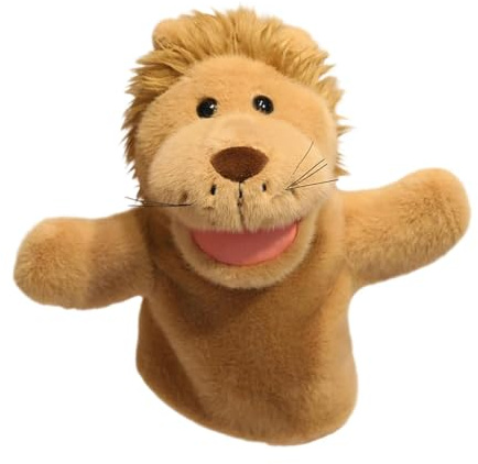 Sharplace Handpuppen zum Geschichtenerzählen, weiches Rollenspiel, interaktives Puppenspielzeug, Stofftierspielzeug für Aufführungen, Bühnenshows, Kindergarten, Löwe