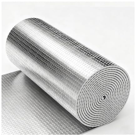 Premium Roll Thermal Bubble Insulation Foil - Double Layer Radiator Reflector Barrier, Easy to Cut (300cm x 1.5cm) for Enhanced Heat Retention and Energy Efficiency