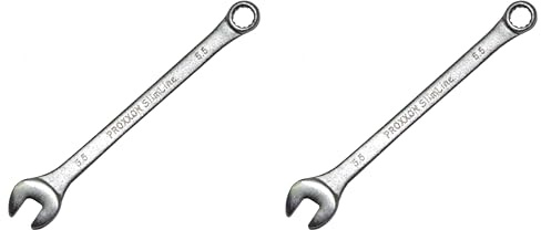 PROXXON 23905 Ring-Maulschlüssel SlimLine Größe 5,5mm - 15° abgewinkelt auf der Ringseite - Chrom-Vanadium Stahl (Packung mit 2)