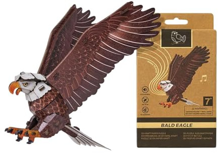 Kit de montaje de pájaros, modelo de pájaro 3D, juego de manualidades, no requiere pegamento, fácil rompecabezas, construcción, escritorio, decoración para oficina y hogar, regalos para amantes de los