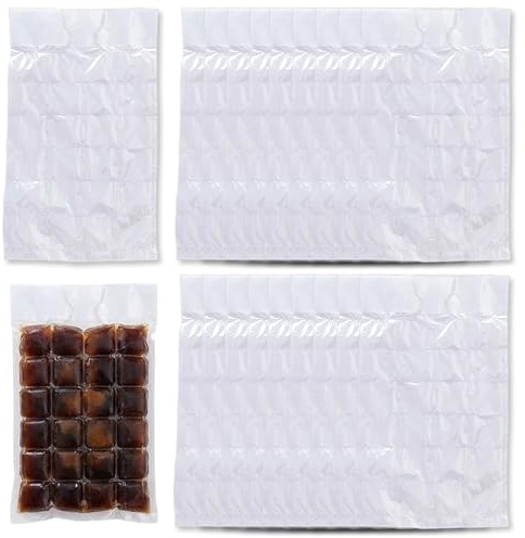 Alinw 30 Pcs Ice Cube Bags, 720 Ice Cube Bags for Freezer, Self-Sealing Freezer Ice Maker Bag for Drinks Cocktail Coffee