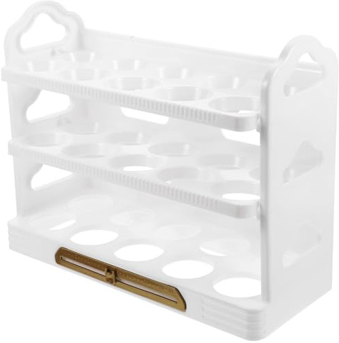 SEWACC Huevera para Refrigerador 3 Capas Protección para Huevos y Diseño Compacto para Estantes y Gavetas