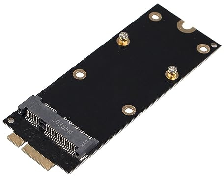 Futheda Adapter mSATA SSD auf 7 + 17 Pin kompatibel mit 2012 Retina A1398 A1425 MC975 MC976 ME662 ME664 ME665 Mini PCIe SATA SSD Konverterkarte