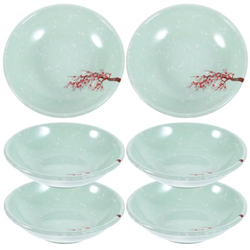 DOITOOL 6Pcs Soy Sauce Dipping Bowls, Kitchen Sauce Dish Small Spice Serving Saucers Dishes, Small Dip Bowls Set for Sushi,Snack and Soy, 9 x 9 x 2.5cm