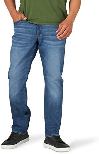Wrangler Authentics Stretchjeans för män, atletisk passform, 34W / 30L