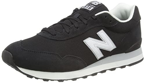 New Balance Men's 515 V3 Sneaker, Black/White/Aluminum Grey, 12