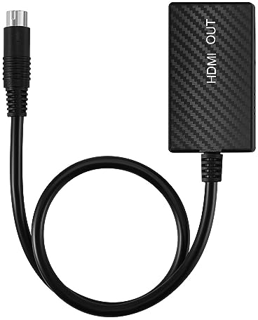 TNP Sega Saturn HDMI Adapter - S-Videokabel zu HDMI Konverter für Sega Saturn Konsolen, HD-Fernseher, Computermonitore und Projektoren