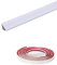 PVC Quadrant Trim,Flexible Laminate Beading Self Adhesive Plastic Wall Corner Edging Strip for Worktop Ceiling Floor,Caulk Moulding Skirting Board Trim(5M,12mm*6mm)