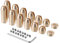 X AUTOHAUX Brass Wheel Spoke Balance Weights Refill / 14pcs/Set/Gold Tone