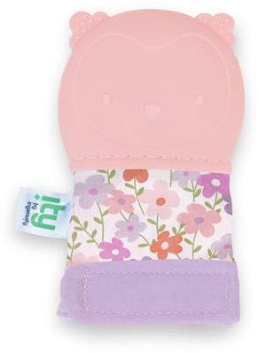Ingenuity, ity by Ingenuity Zahnungshandschuh, BPA-frei, verstellbarer Riemen, Eulencharakter, Unisex, für Kinder ab 3 Monaten - Nally