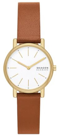 SKAGEN Women Analogue Quartz Watch with Leather Strap SKW3121