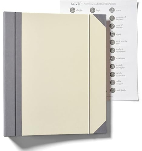 WADY Dokumenten-Organizer, Folio, in Case I Go Missing Binder, Khaki