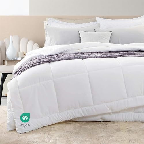 MANEMI - Edredón de Fibra Duo 4 Estaciones 170 + 260 gr -Edredón Relleno Nórdico Cama 135, 220 x 220 cm- Suave, Transpirable, 100% Poliester