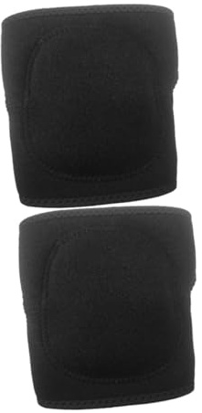 WOONEKY 2pcs Black Knee Protectors for Dance and Football Training