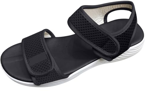 Cocila Nuovo Blocco, Sandali Donna Piatti Da Donna, Pantofole Interno Ed Esterno Per Uomo, Infradito Aperte Con Plateau Scarpe (Black, 36) Zeppa Sandalo Memory Foam Spiaggia Estivi Comodi